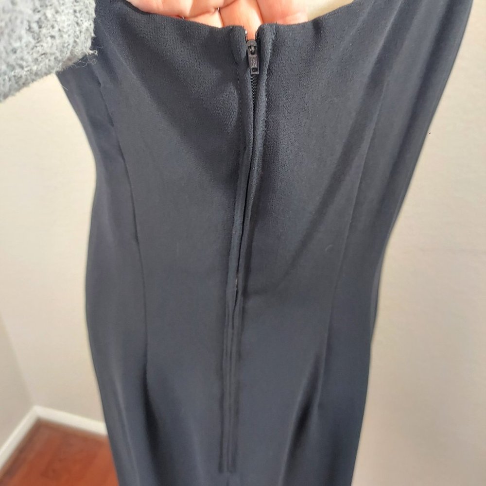 AFTER DARK Little Black Dress Sleeveless Skinny Strap  SZ 16 - Picture 11 of 15